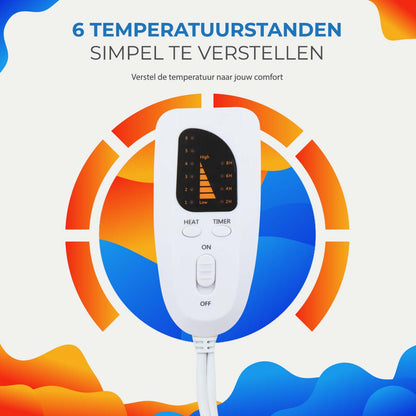 Lifeshift - Elektrische Voetenwarmer - 6 Warmtestanden met timer